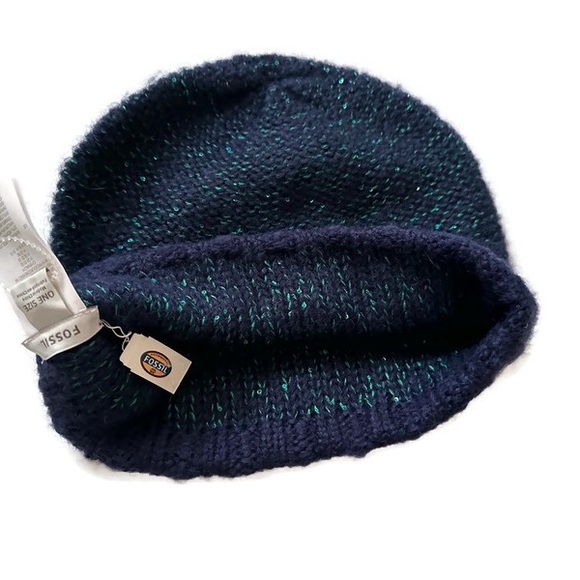 NWT Fossil Knit Beanie Hat - Picture 2 of 2